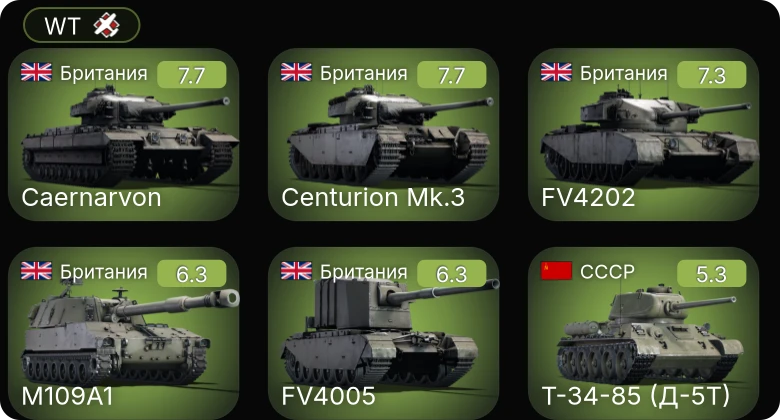 WT — 5 ранг: 1шт