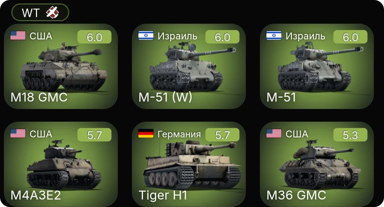 WT — M-51 (W) | M-51 | M36 GMC | M4A3E2 | M18 GMC