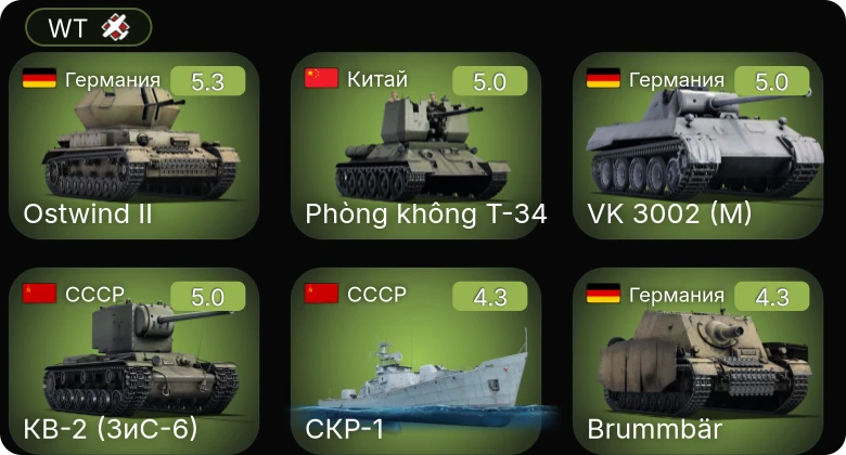 WT — 5 ранг: 1шт