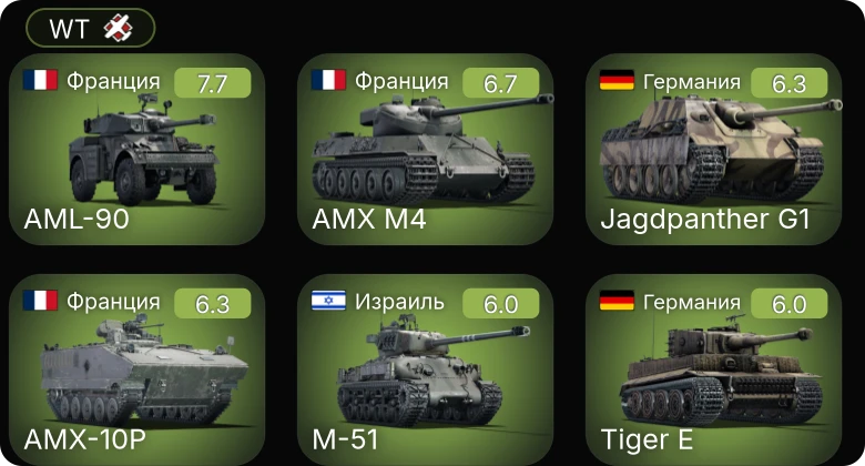 WT — 5 ранг: 1шт
