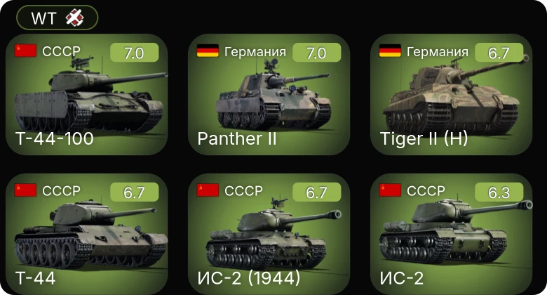 WT — 5 ранг: 1шт