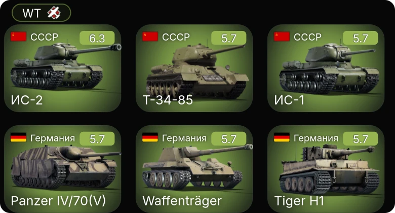 WT — ИС-2 | M24 | Waffenträger | Т-34-85 (Д-5Т) | Т-34-85