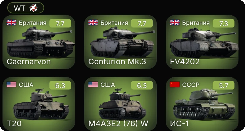 WT — 5 ранг: 1шт