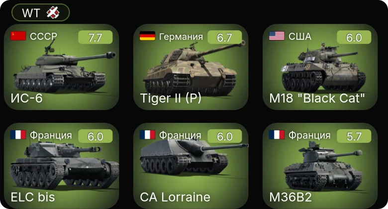 WT — 5 ранг: 1шт