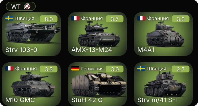 WT — 5 ранг: 1шт