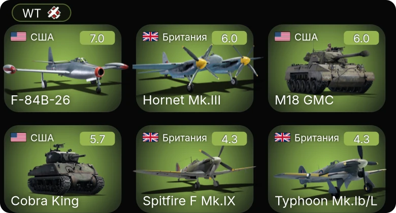 WT — 5 ранг: 1шт