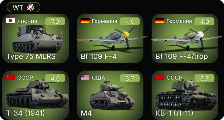 WT — 5 ранг: 1шт