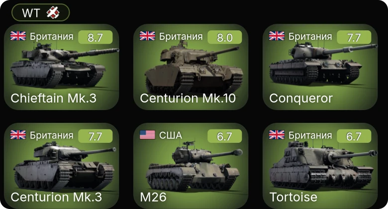 WT — 6 ранг: 1шт 5 ранг: 2шт Bf 109 E-7/U2