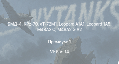WT — 6 ранг: 6шт 5 ранг: 14шт БМД-4