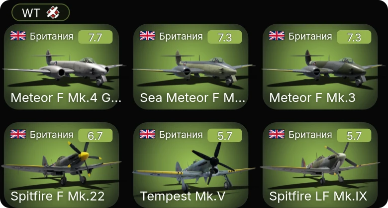 WT — 5 ранг: 3шт