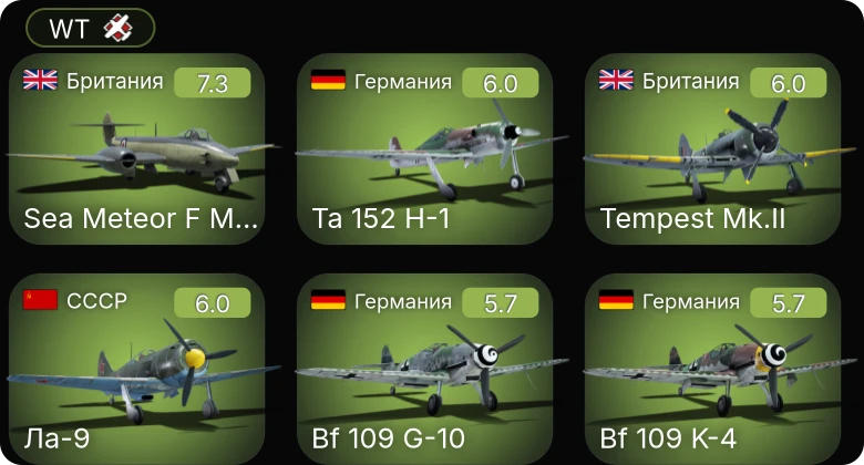 WT — 5 ранг: 1шт