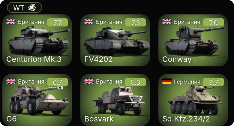 WT — Centurion Mk.3 | Conway | FV4202 | G6 | Bosvark