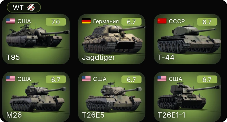 WT — 5 ранг: 1шт