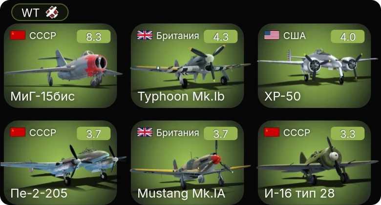 WT — 5 ранг: 1шт