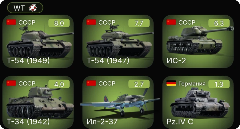 WT — 5 ранг: 2шт