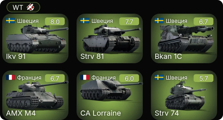 WT — 5 ранг: 2шт
