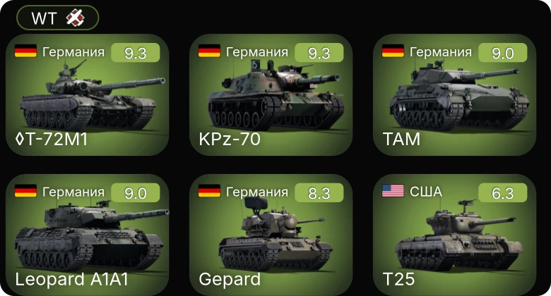 WT — 6 ранг: 5шт