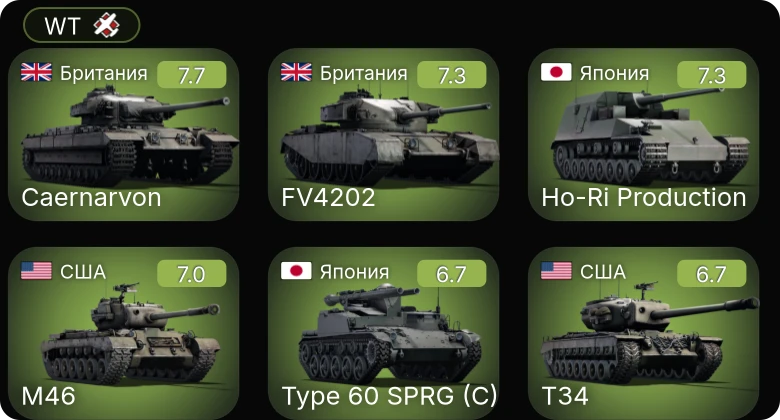 WT — 5 ранг: 2шт