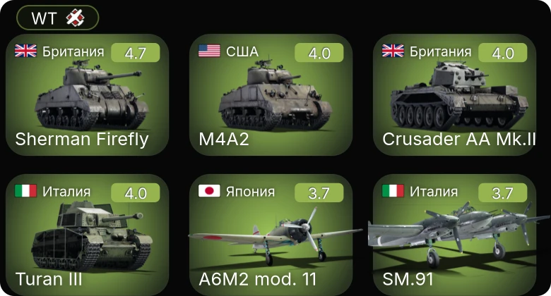 WT — M24 | Sherman Firefly | Crusader AA Mk.II | Firefly F.Mk.I | Turan III