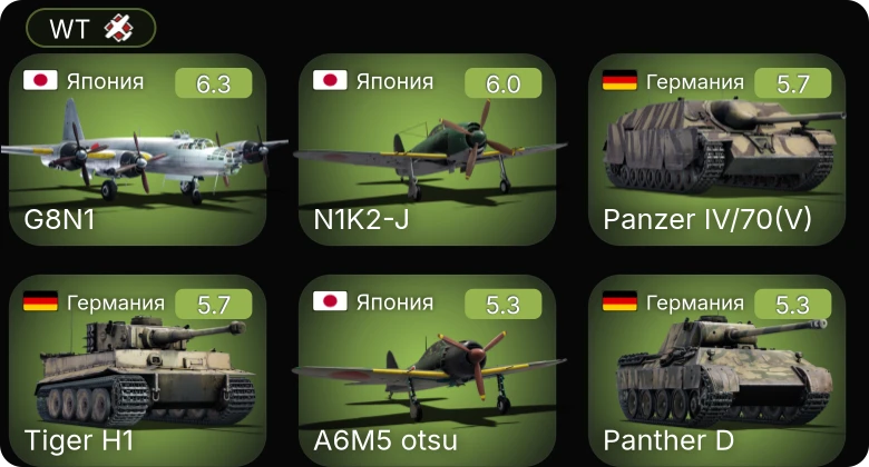 WT — N1K2-J | G8N1 | A6M5 otsu | PT-314 | A6M5