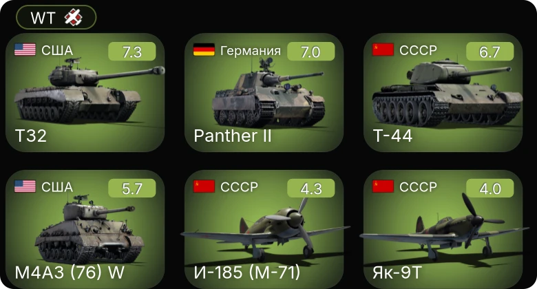 WT — 5 ранг: 1шт
