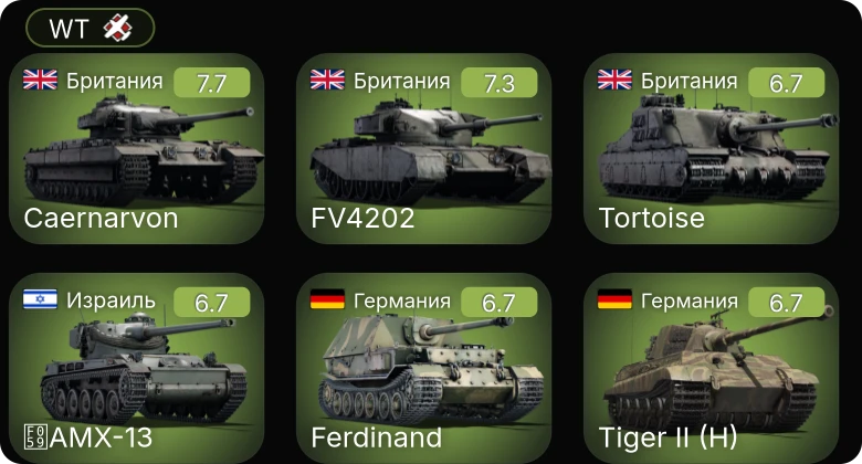 WT — 5 ранг: 1шт