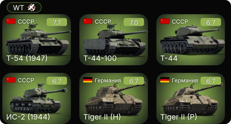 WT — 5 ранг: 2шт