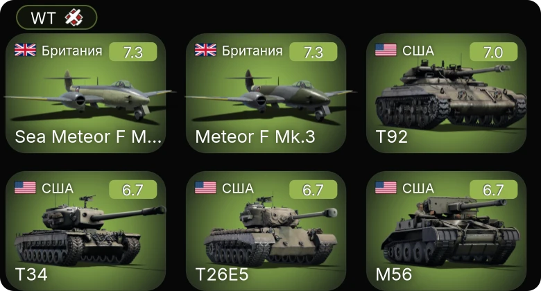 WT — 5 ранг: 2шт