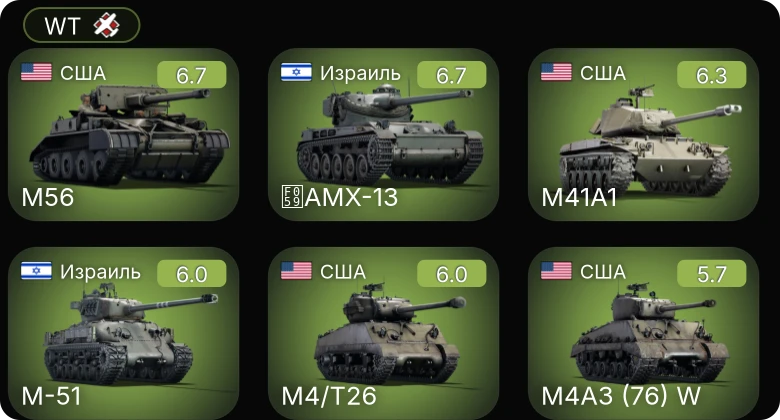 WT — M56 | M4/T26 | M41A1 | M-51 | TCM-20