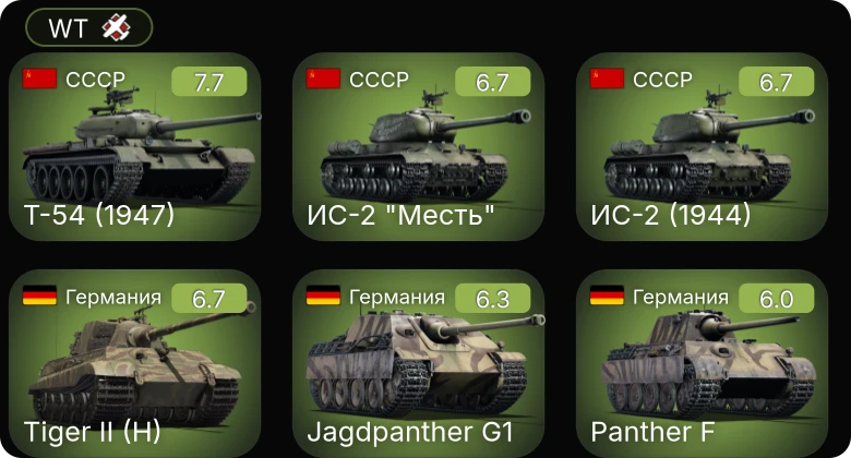 WT — 5 ранг: 1шт