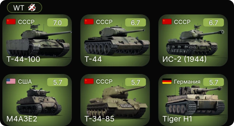 WT — 5 ранг: 1шт