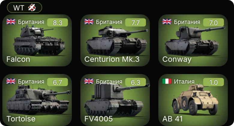 WT — 5 ранг: 1шт