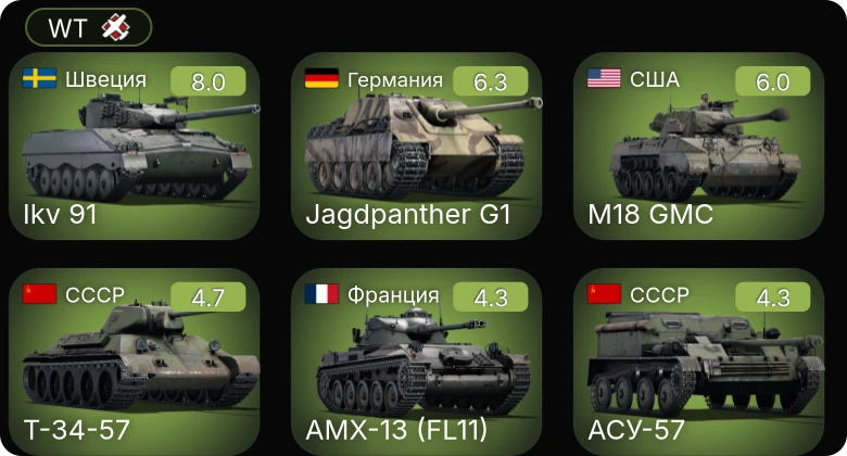 WT — 5 ранг: 1шт