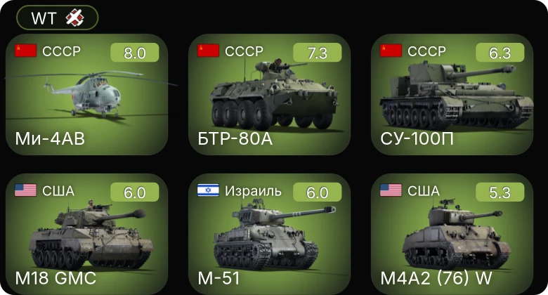 WT — 5 ранг: 2шт