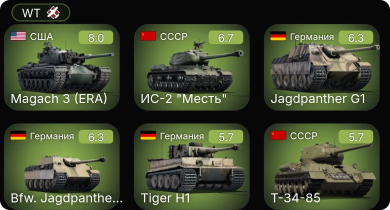 WT — 5 ранг: 1шт