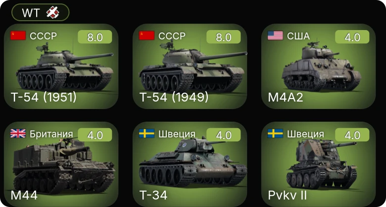 WT — 5 ранг: 2шт