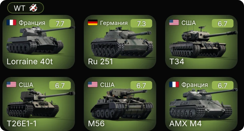 WT — 5 ранг: 1шт