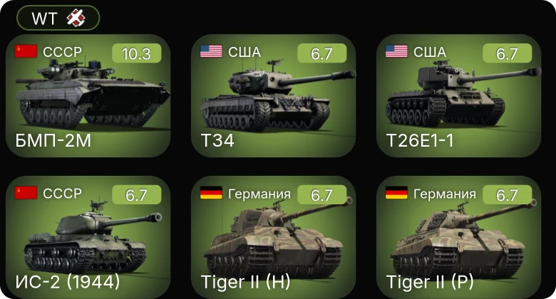 WT — 7 ранг: 1шт