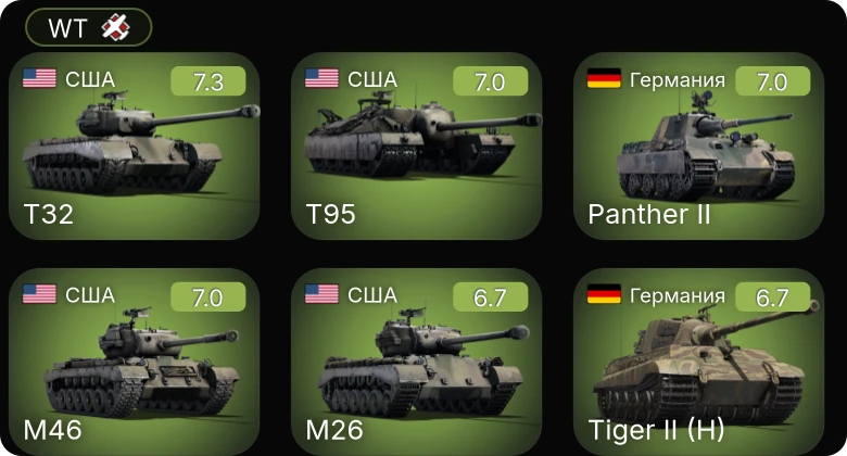 WT — 5 ранг: 2шт