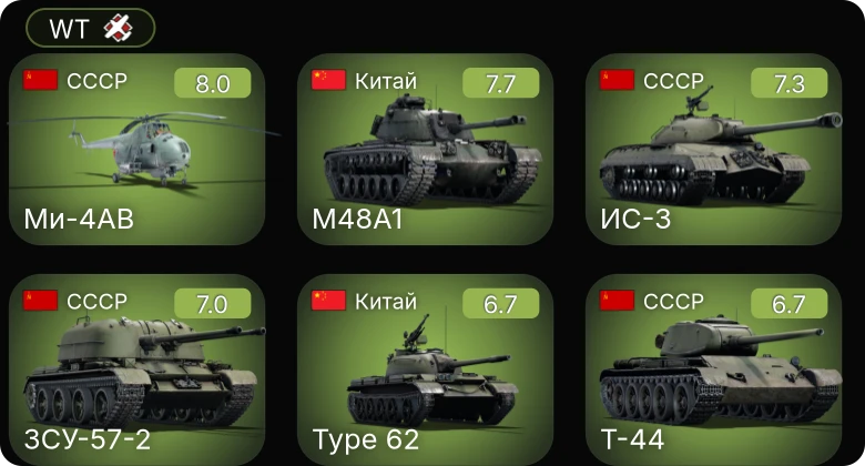 WT — 5 ранг: 5шт