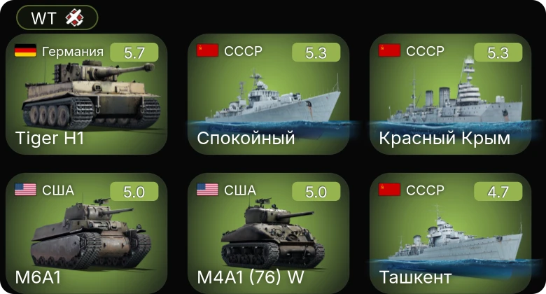 WT — M4A1 (76) W | M6A1 | M24 | Спокойный | Красный Крым