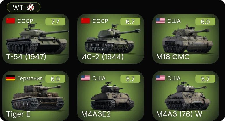 WT — 5 ранг: 1шт