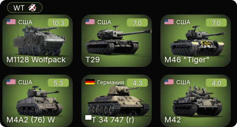 WT — 7 ранг: 1шт