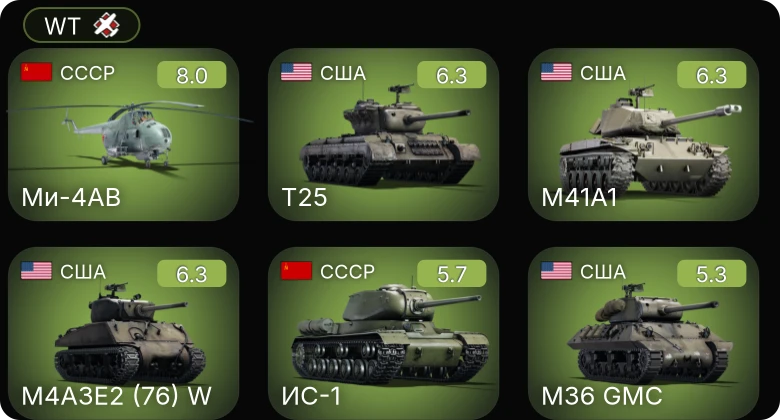 WT — 5 ранг: 1шт