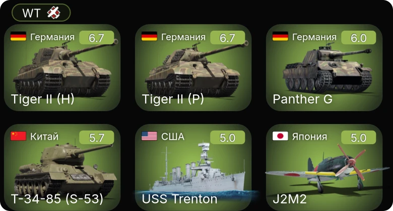 WT — 5 ранг: 1шт