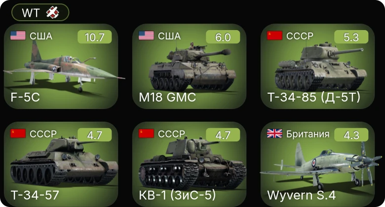 WT — 7 ранг: 1шт