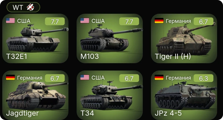 WT — 5 ранг: 2шт