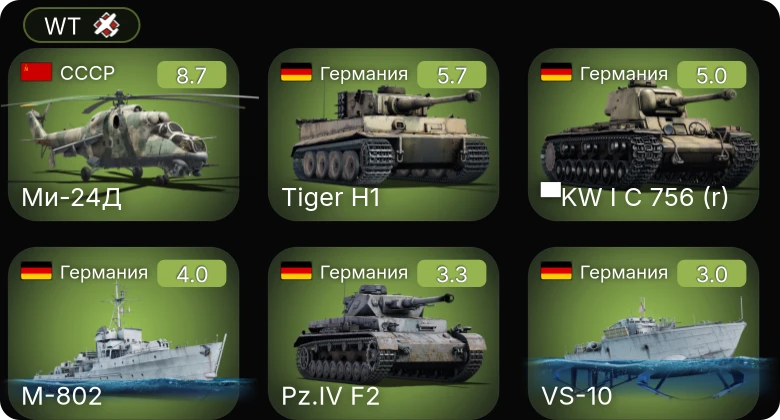 WT — 5 ранг: 1шт