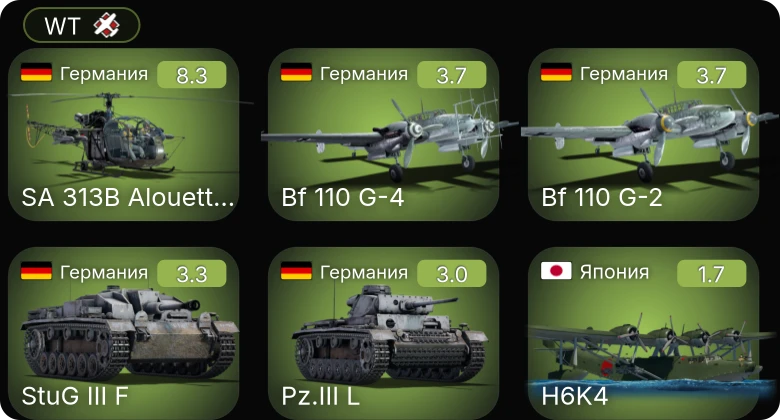 WT — 5 ранг: 1шт