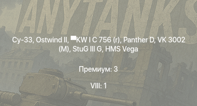 WT — 8 ранг: 1шт Су-33